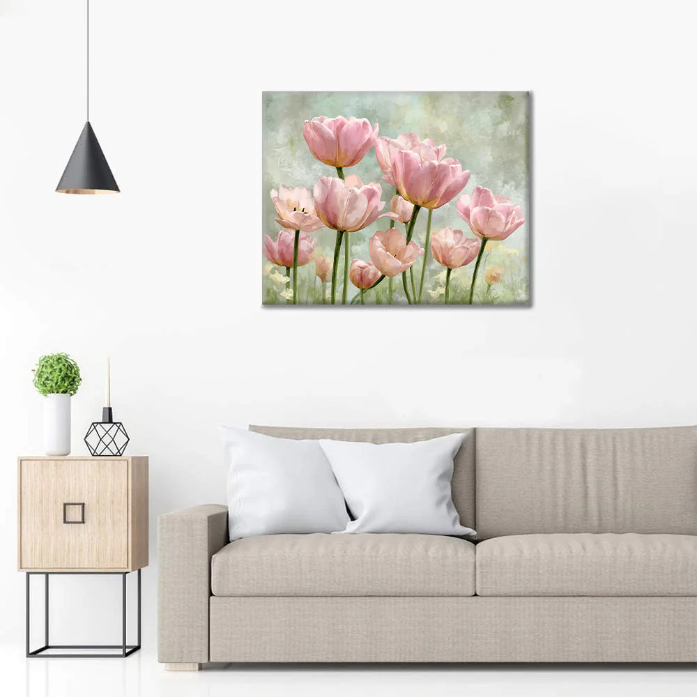 A row of roses - Paint by Numbers - Image 3