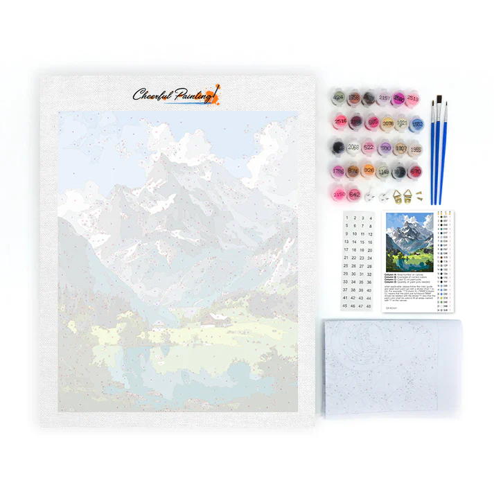 Alpine Solace - Paint by Numbers - Image 4