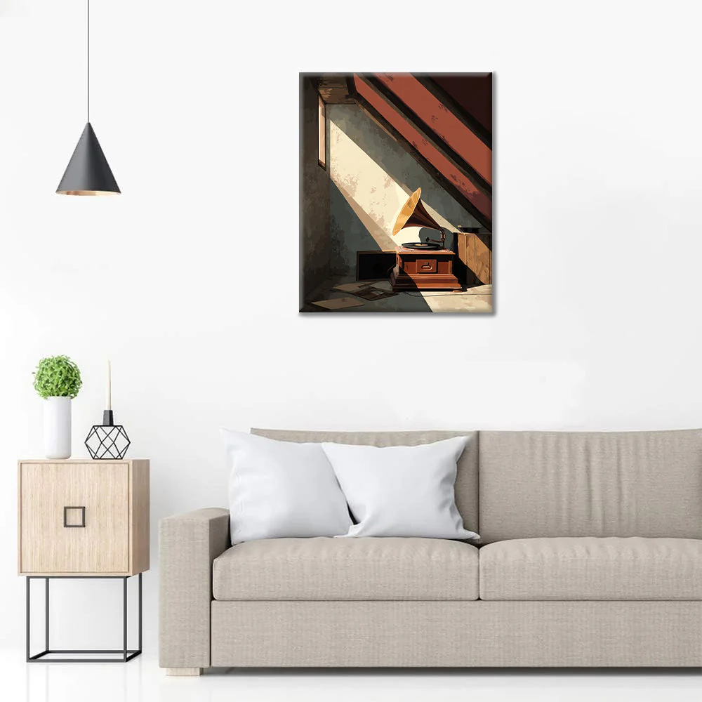 Attic Gramophone - Paint by Numbers - Image 3