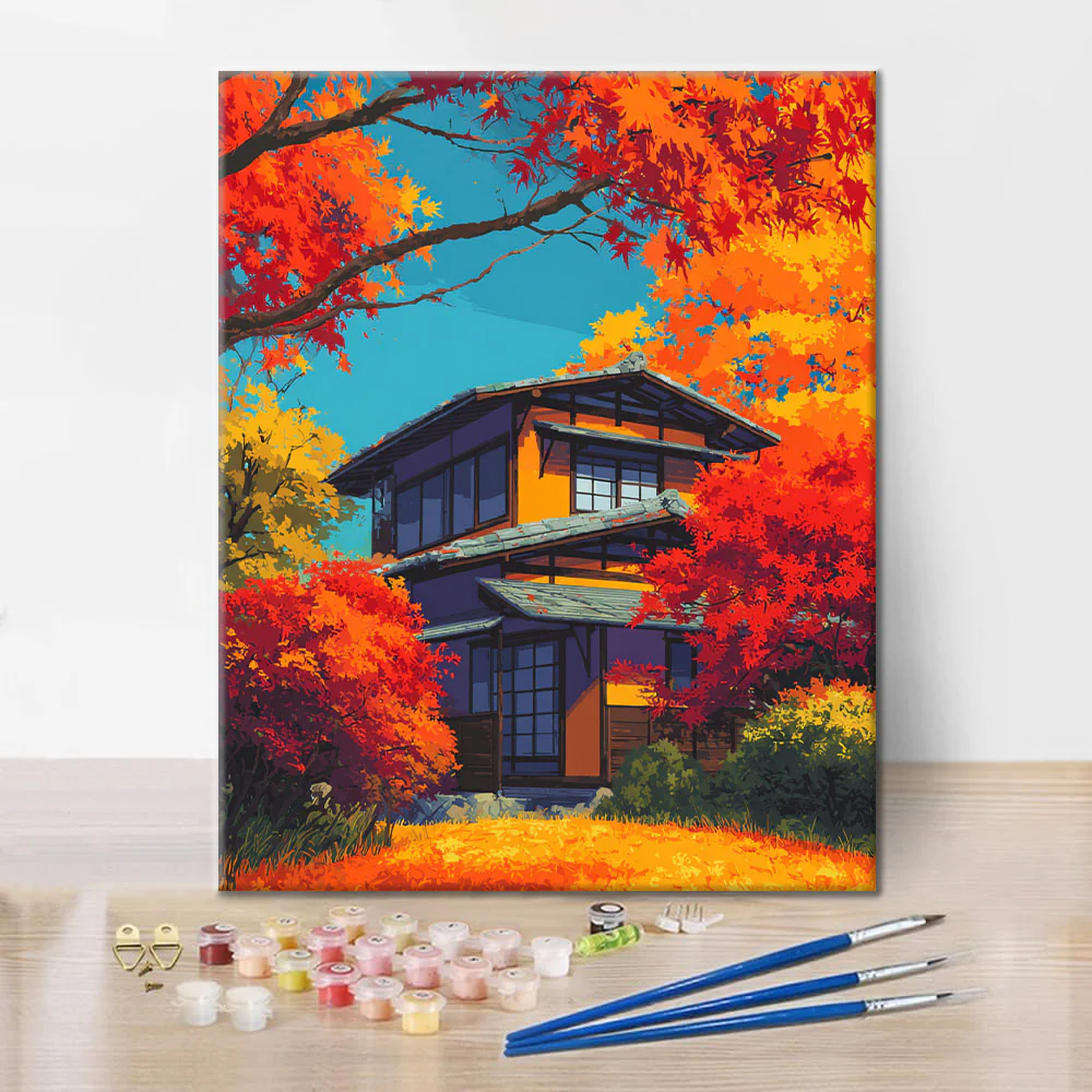 Autumn’s Embrace - Paint by Numbers - Image 2