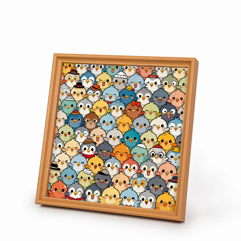 Birds - Wooden Coloring Puzzle - Image 2