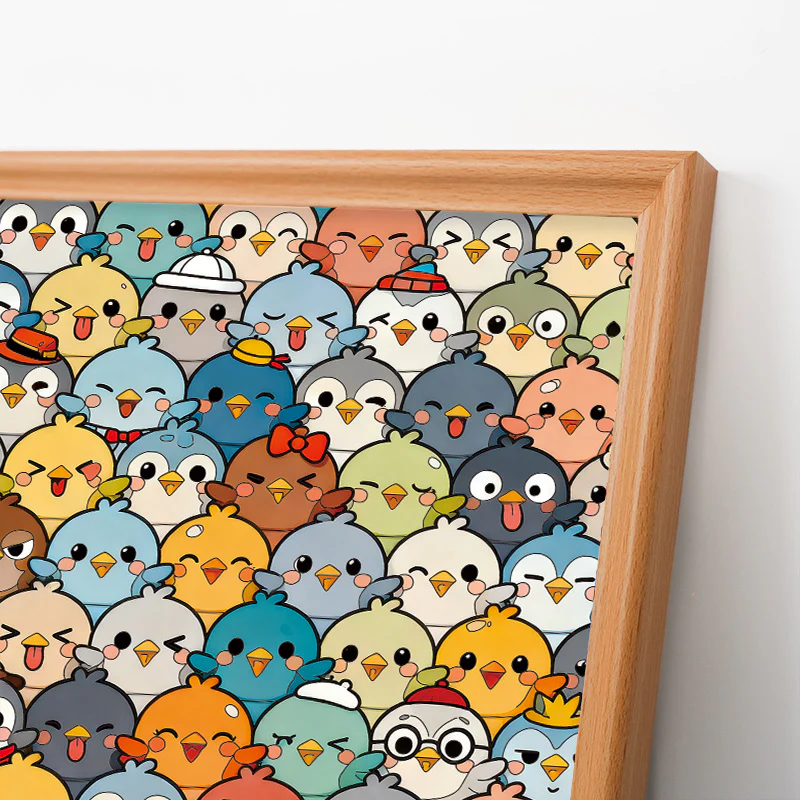 Birds - Wooden Coloring Puzzle - Image 4