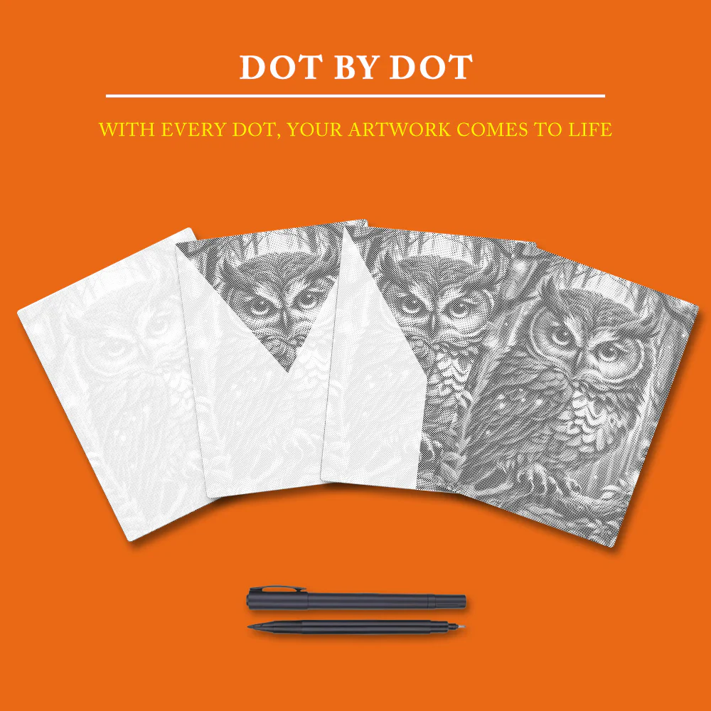 Blue Owl - Dot Painting - Image 4