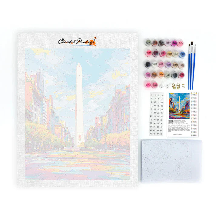 Buenos Aires Obelisk - Paint by Numbers - Image 4