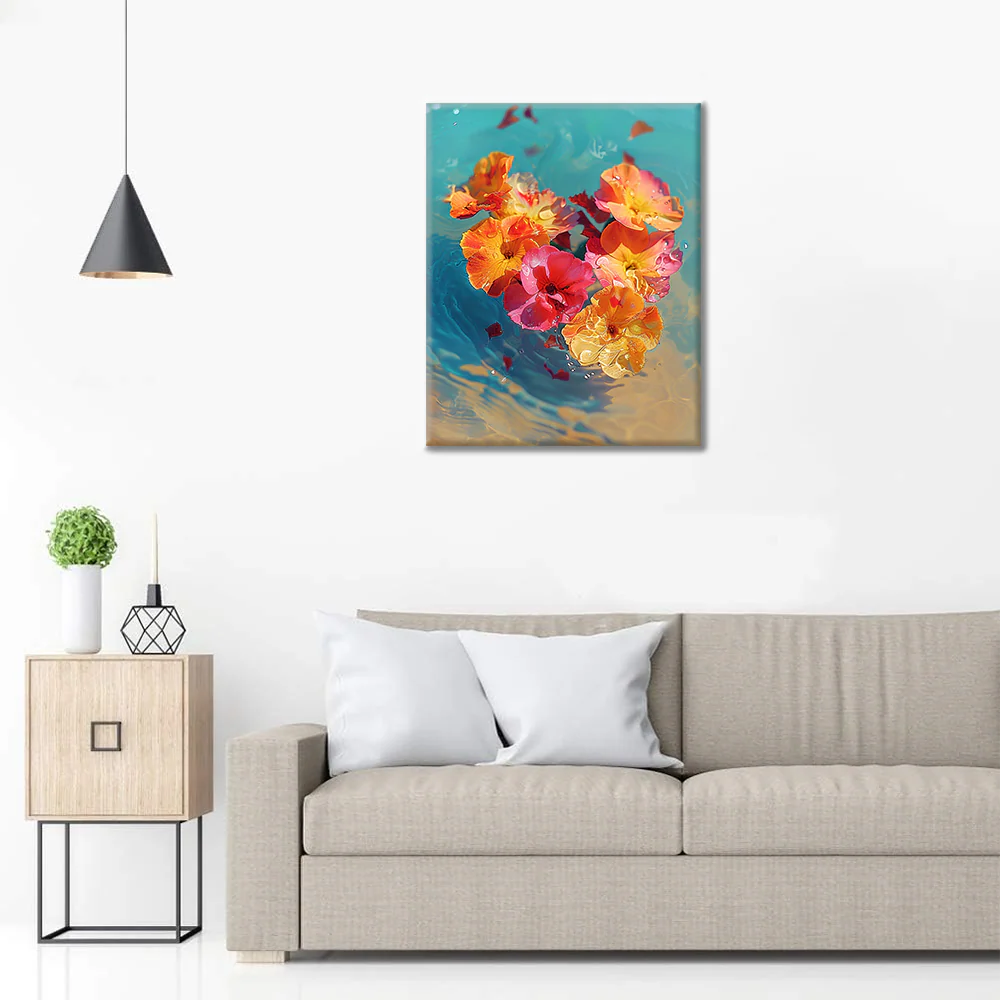 Carnation of Heart shape - Paint by Numbers - Image 3