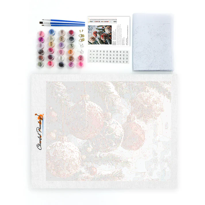 Christmas Balls - Paint by Numbers - Image 4