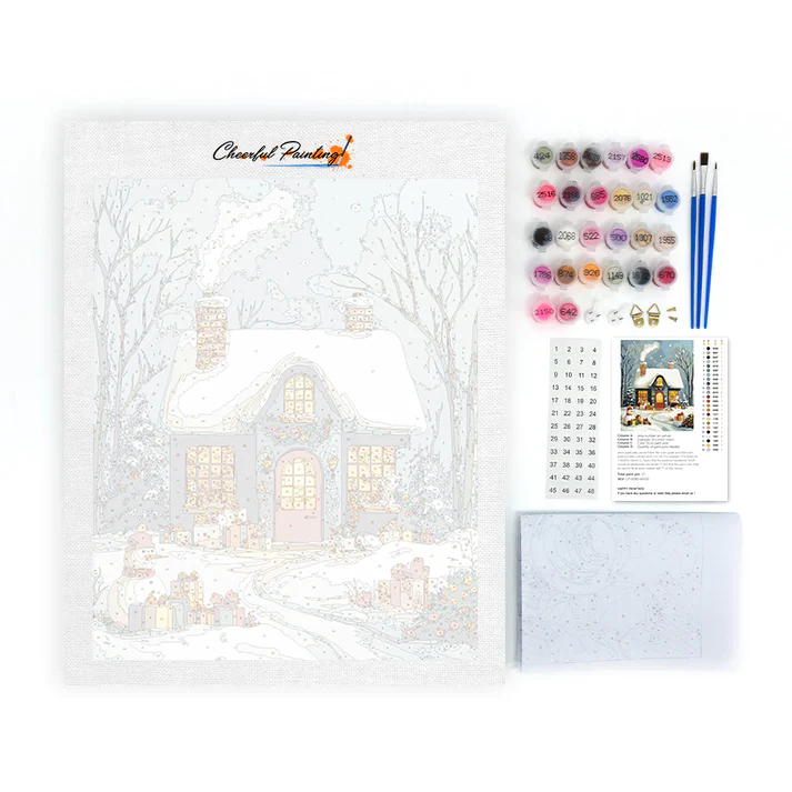 Christmas House - Paint by Numbers - Image 4