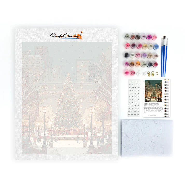 Christmas Square - Paint by Numbers - Image 4