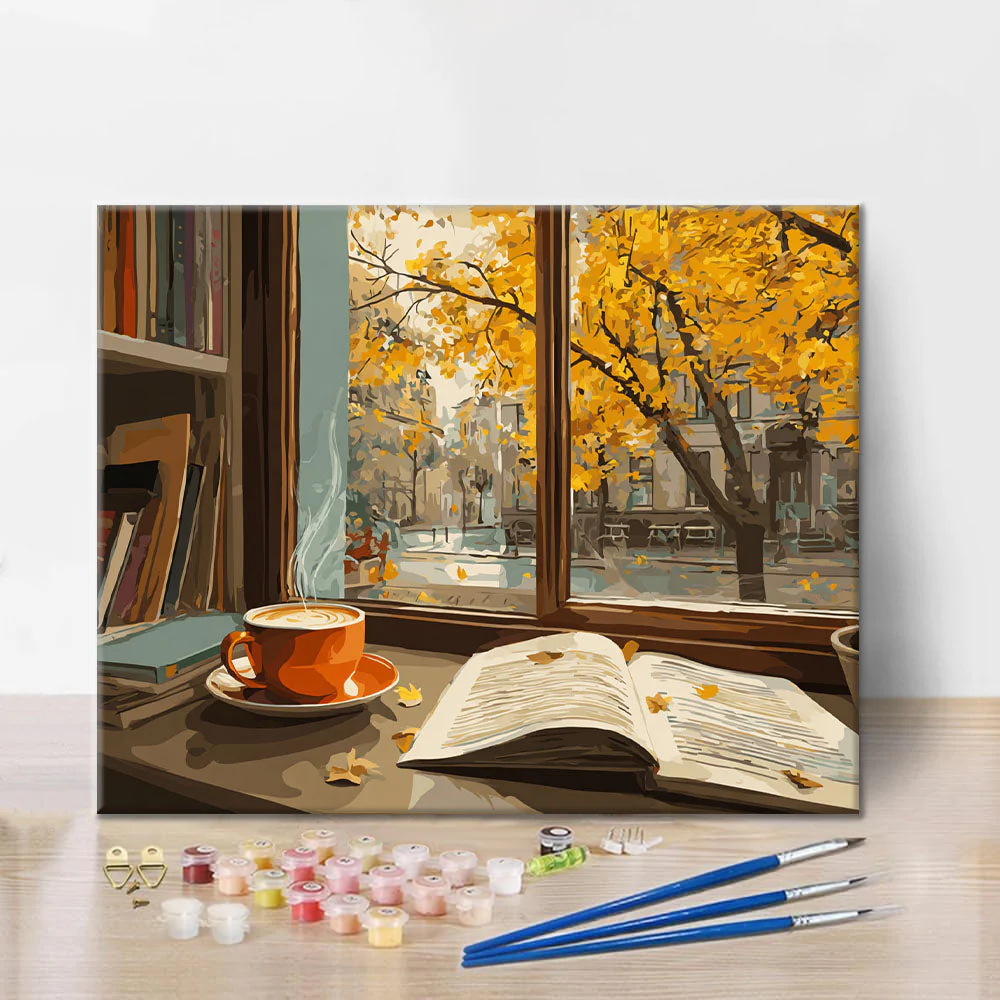 Cozy Autumn Reading - Paint by Numbers - Image 2