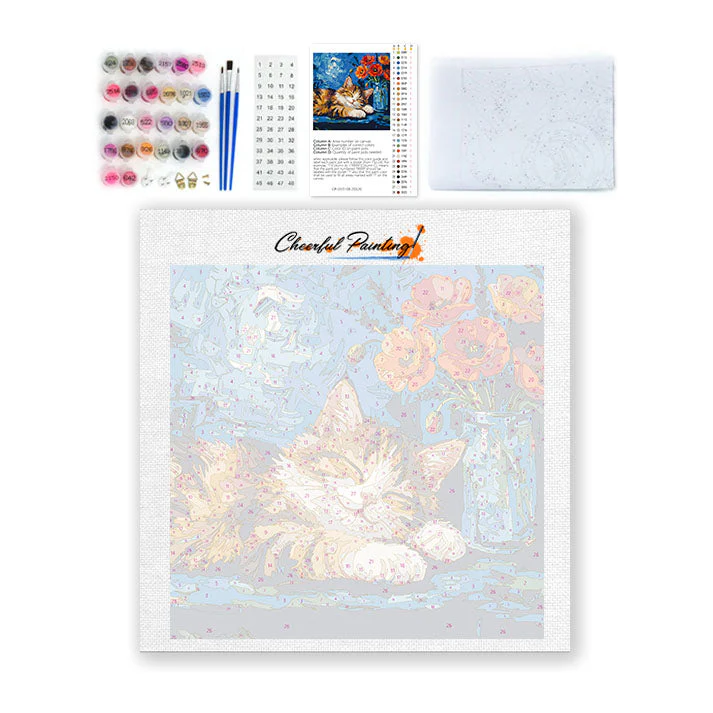 Cozy Calico - Mini Paint by numbers - Image 3