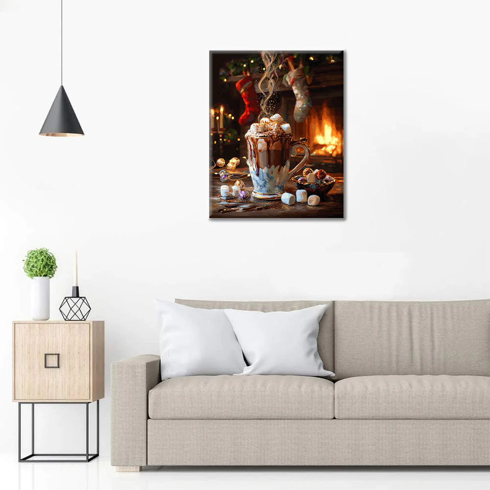 Cozy Christmas Cocoa - Paint by Numbers - Image 3