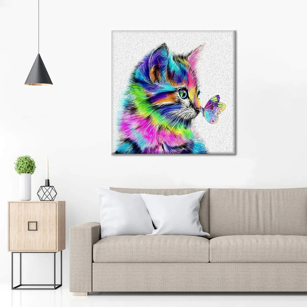 Cats And Butterflies - Paint by Numbers - Image 3
