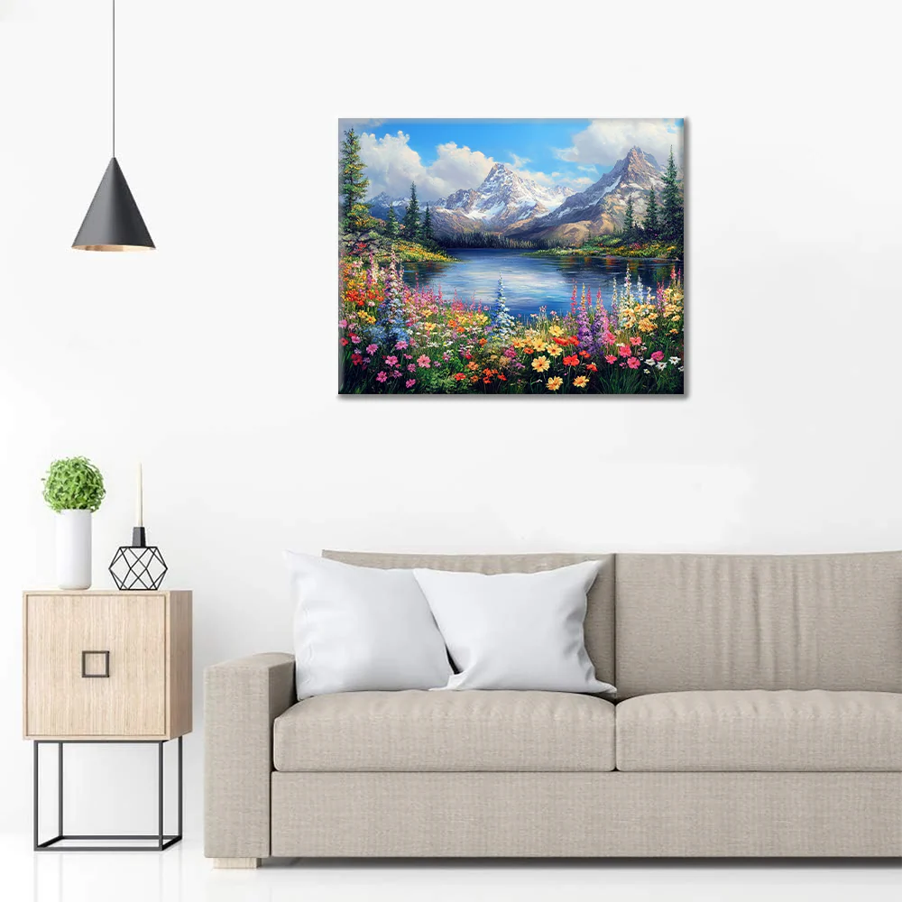 Scenic Bloom - Paint by Numbers - Image 3