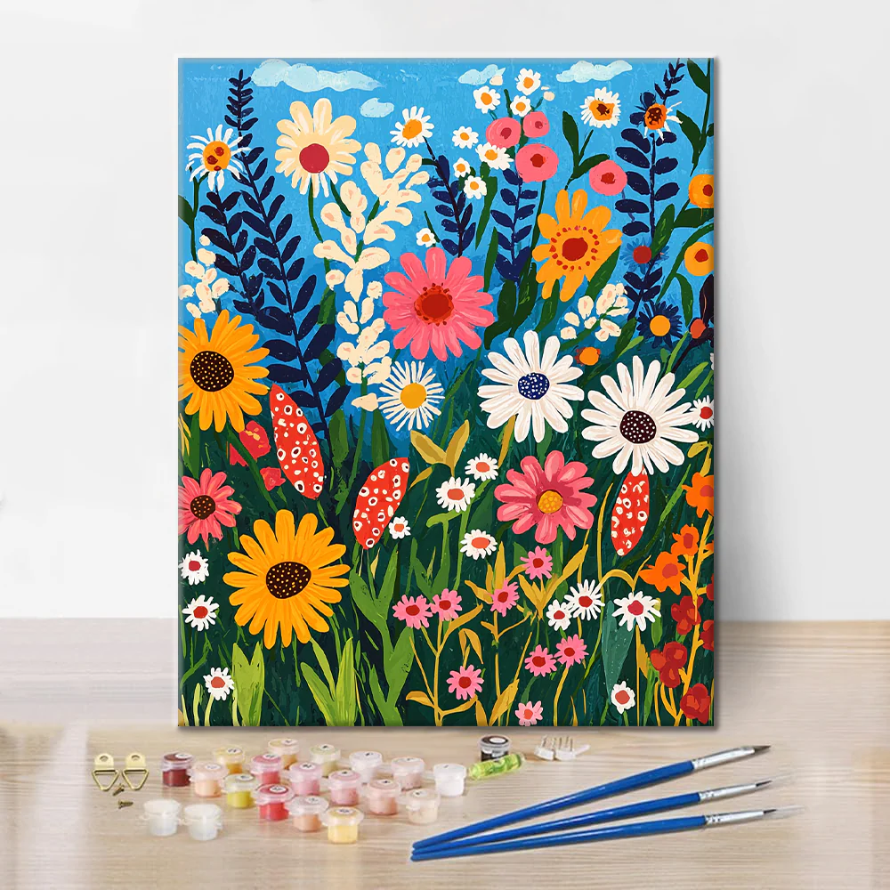 Wild Flowers - Paint by Numbers - Image 2