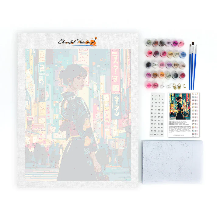 Tokyo Nights - Paint by Numbers - Image 4
