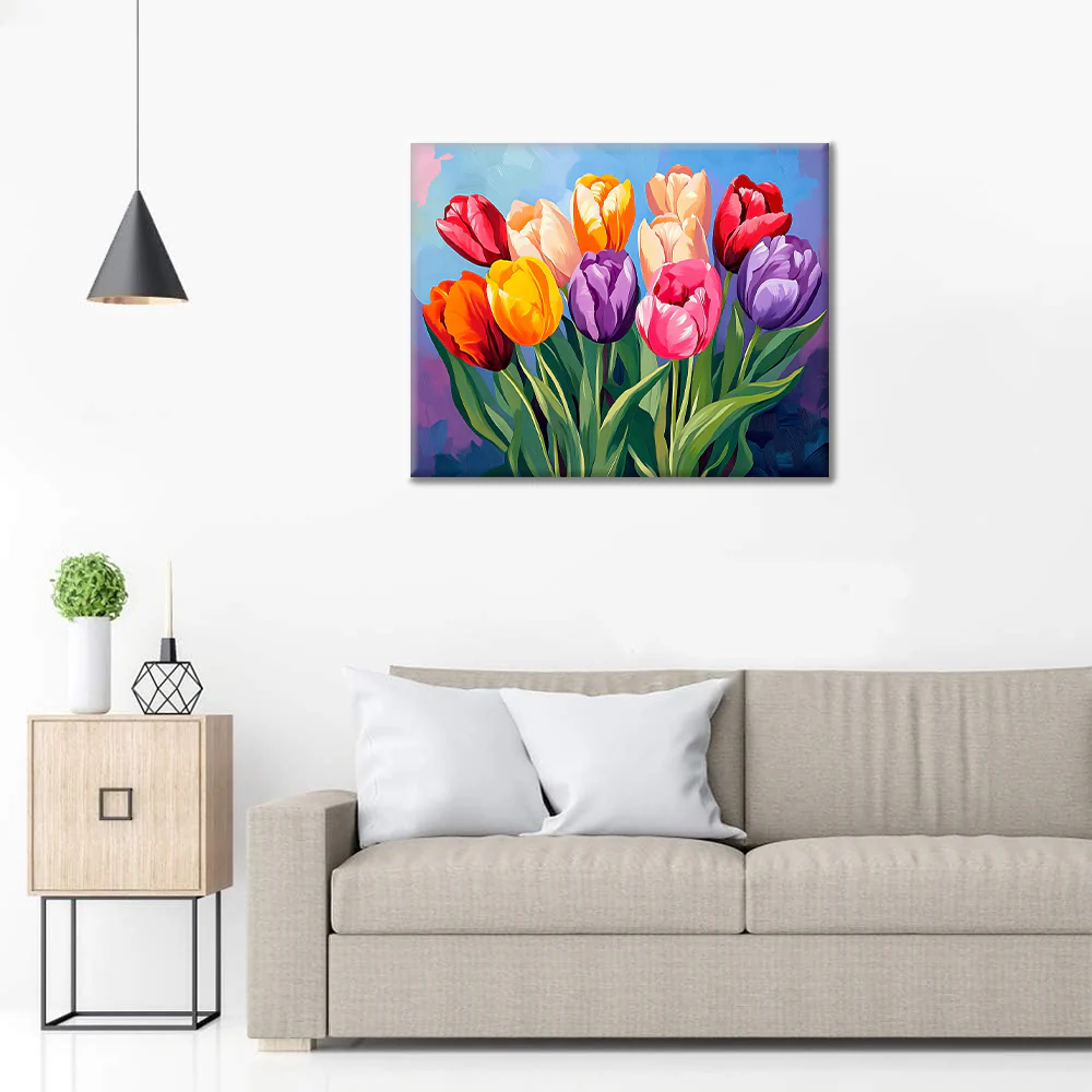 Tulips - Paint by Numbers - Image 3