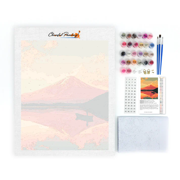 Fujisan Twilight - Paint by Numbers - Image 4