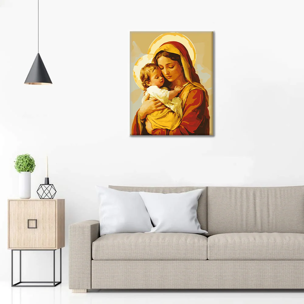 Holy Embrace - Paint by Numbers - Image 3