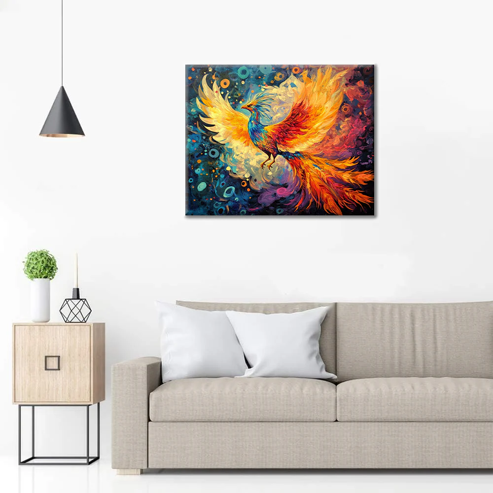 Phoenix Reborn - Paint by Numbers - Image 3