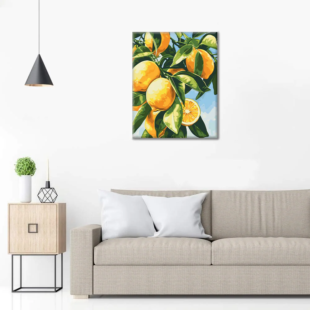 Lemon Branch - Paint by Numbers - Image 3