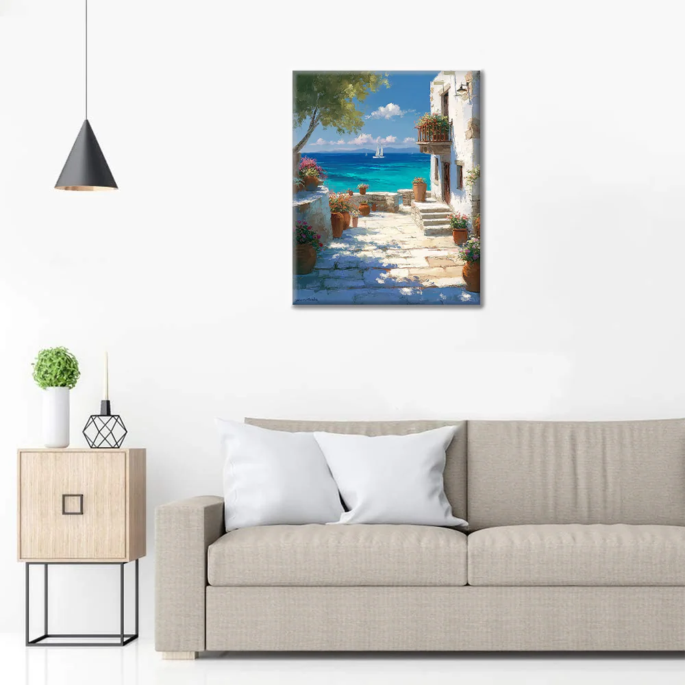 Sunlit Shore - Paint by Numbers - Image 3