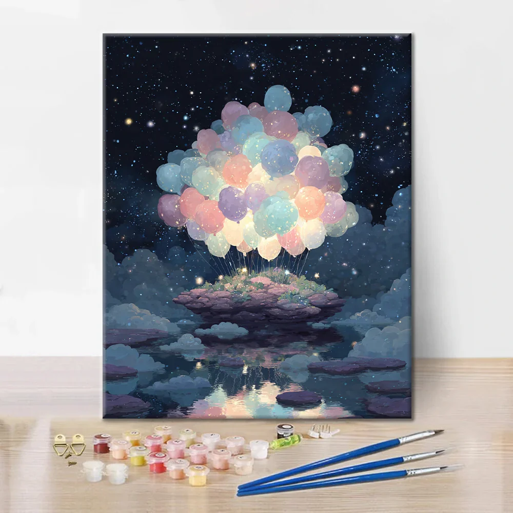Balloon Island - Paint by Numbers - Image 2