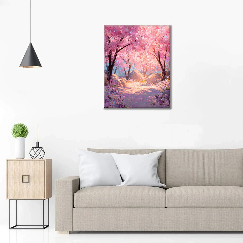Enchanted Sakura - Paint by Numbers - Image 3