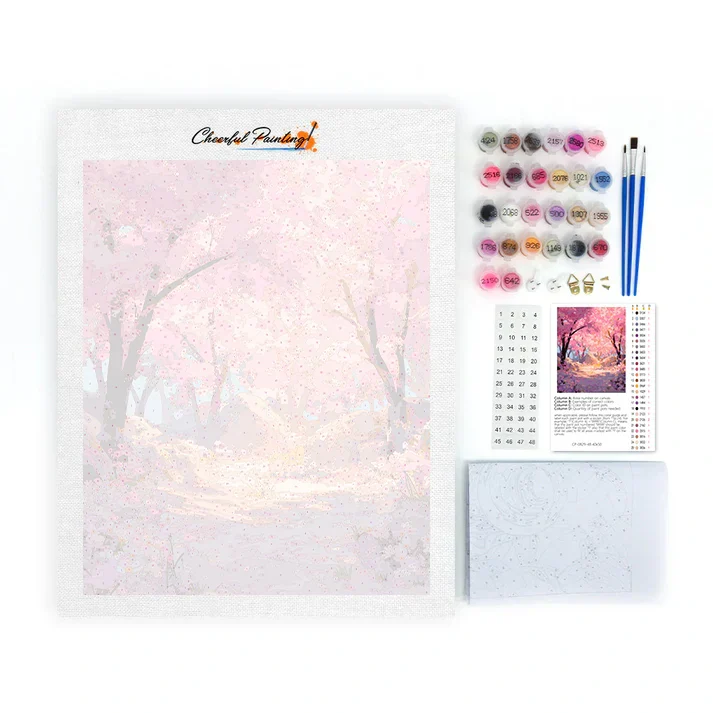 Enchanted Sakura - Paint by Numbers - Image 4