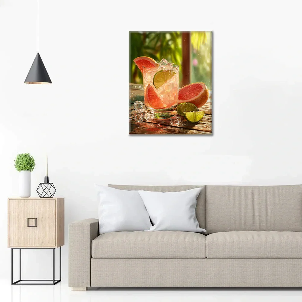 Grapefruit Fizz - Paint by Numbers - Image 3