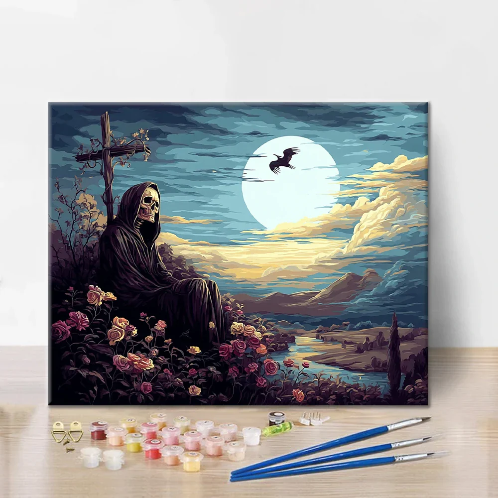 Graveyard Watcher - Paint by Numbers - Image 2
