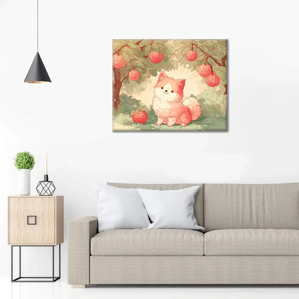 Lychee Puppy - Paint by Numbers - Image 3