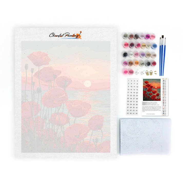 Crimson Dusk - Paint by Numbers - Image 4