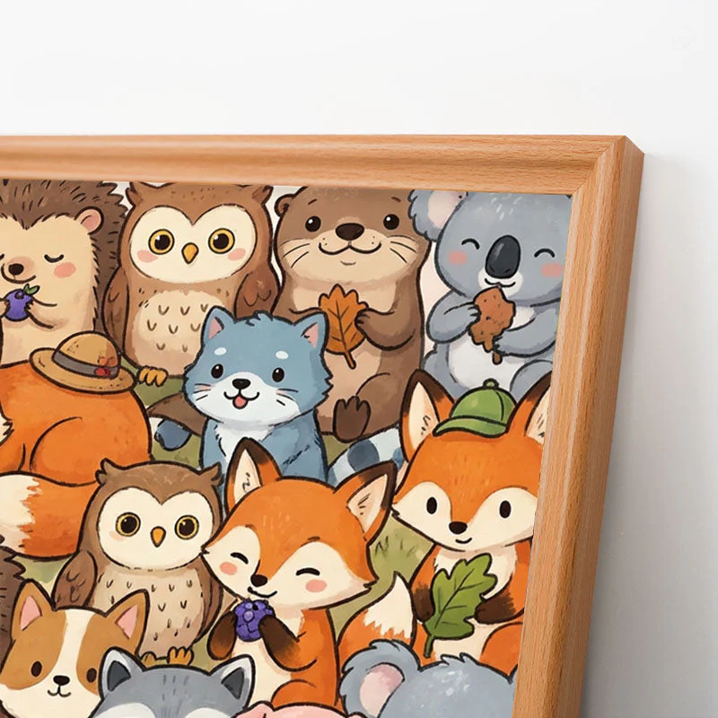Cute Little Animals - Wooden Coloring Puzzle - Image 4
