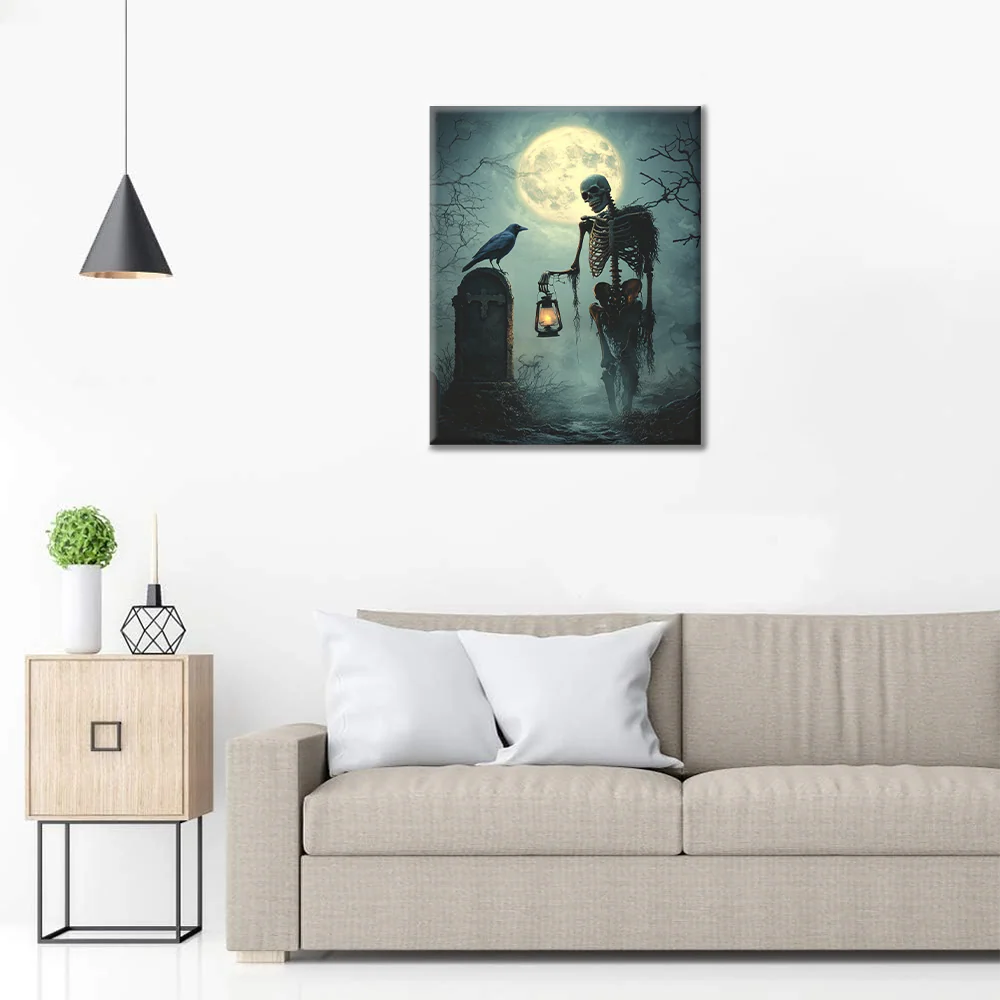 Dark Skull - Paint by Numbers - Image 3
