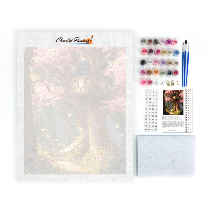 Enchanted Treehouse - Paint by Numbers - Image 4