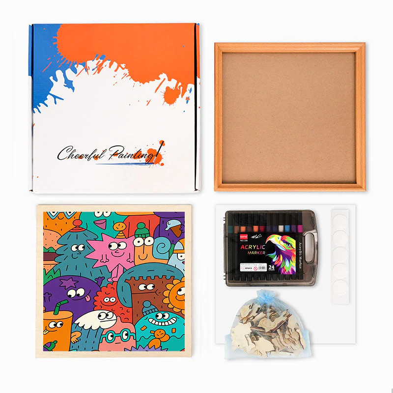Faces of Things - Wooden Coloring Puzzle - Image 7