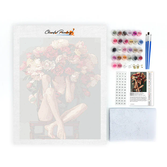Flower Girl - Paint by Numbers - Image 4