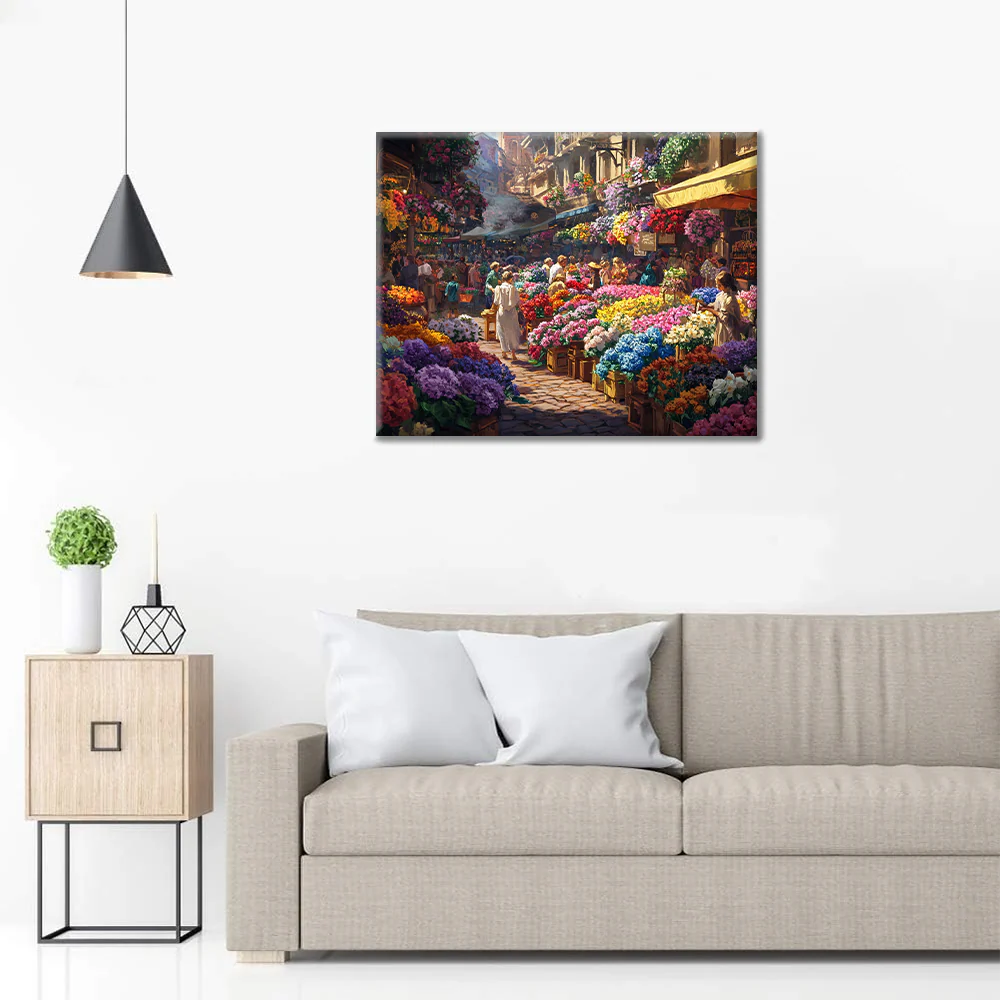 Flower Market - Paint by Numbers - Image 3