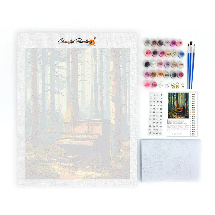 Forest Piano - Paint by Numbers - Image 4