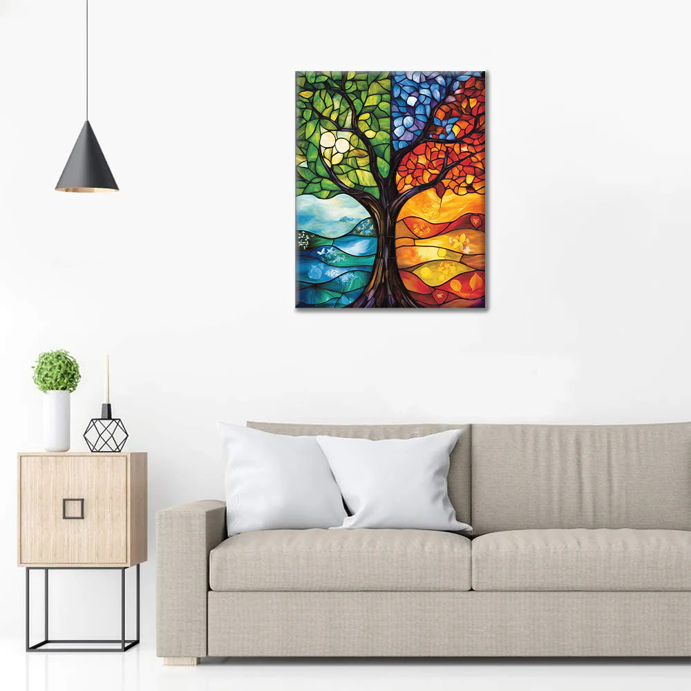 Four Seasons Tree - Paint by Numbers - Image 3