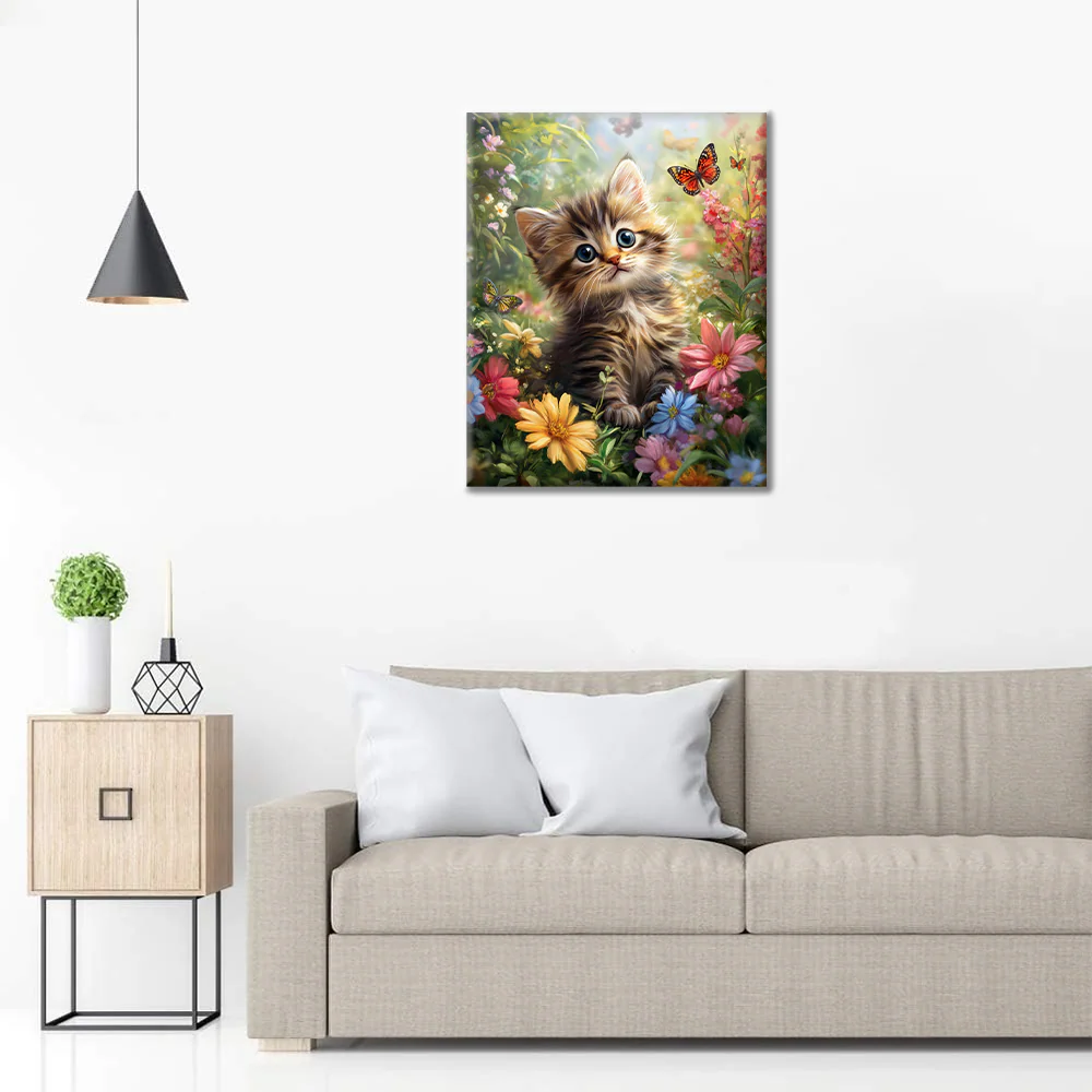 Garden Kitten - Paint by Numbers - Image 3