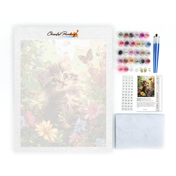 Garden Kitten - Paint by Numbers - Image 4