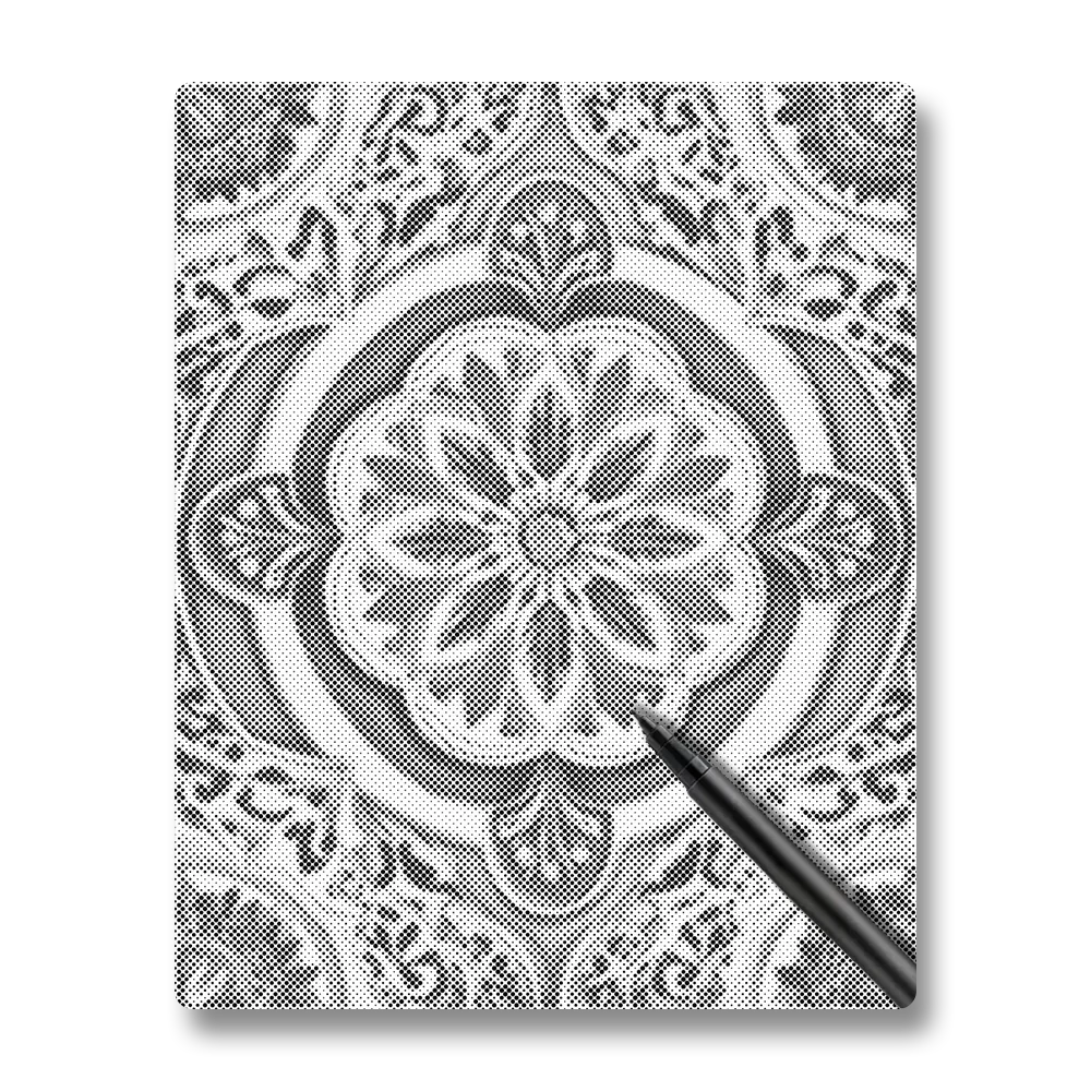 Golden Green Mandala - Dot Painting
