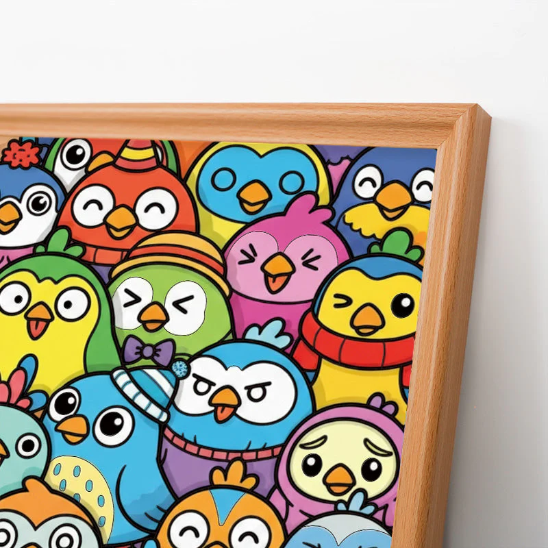 Little Birds - Wooden Coloring Puzzle - Image 4