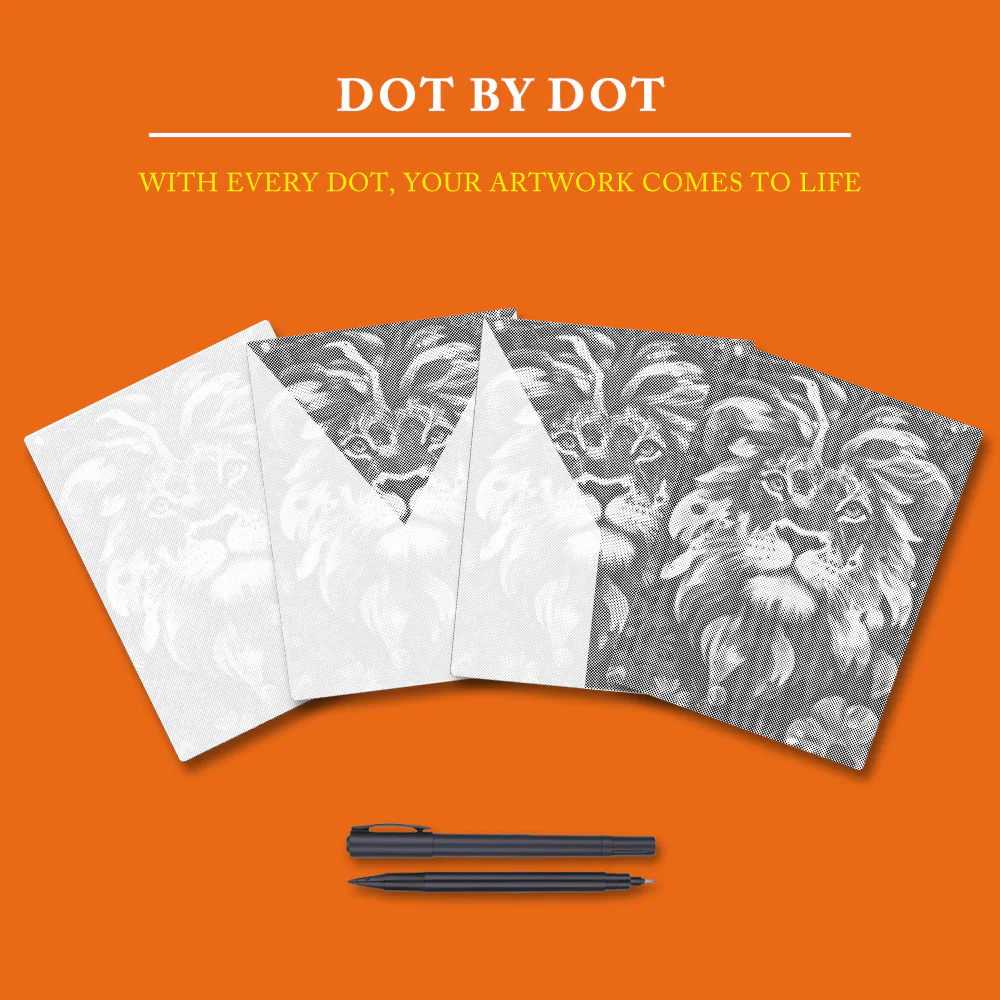 Lion with a Brave Heart - Dot Painting - Image 4