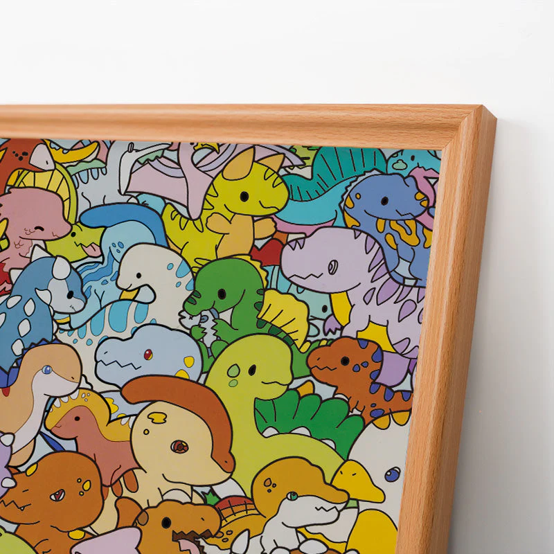 Little Dinos - Wooden Coloring Puzzle - Image 4