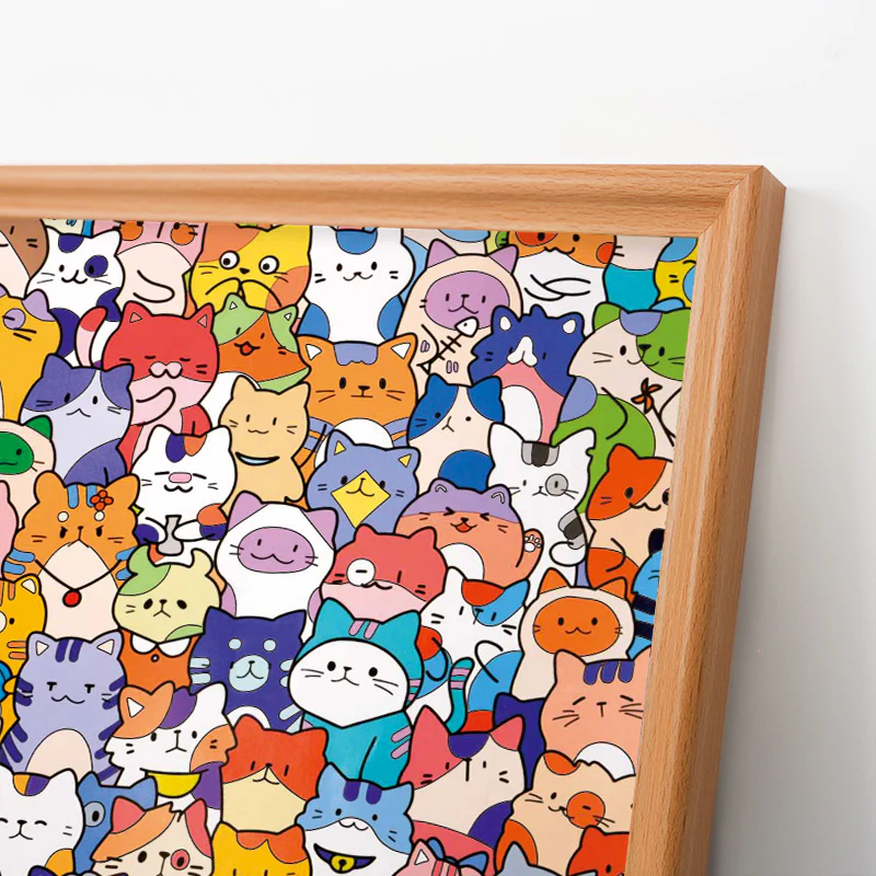Little Kitties - Wooden Coloring Puzzle - Image 4