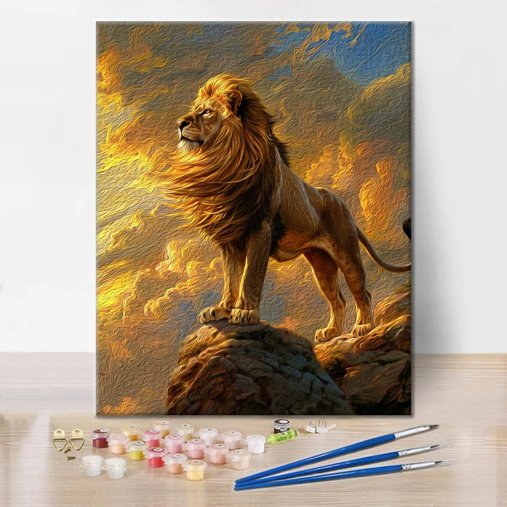 Majestic Lion - Paint by Numbers - Image 2
