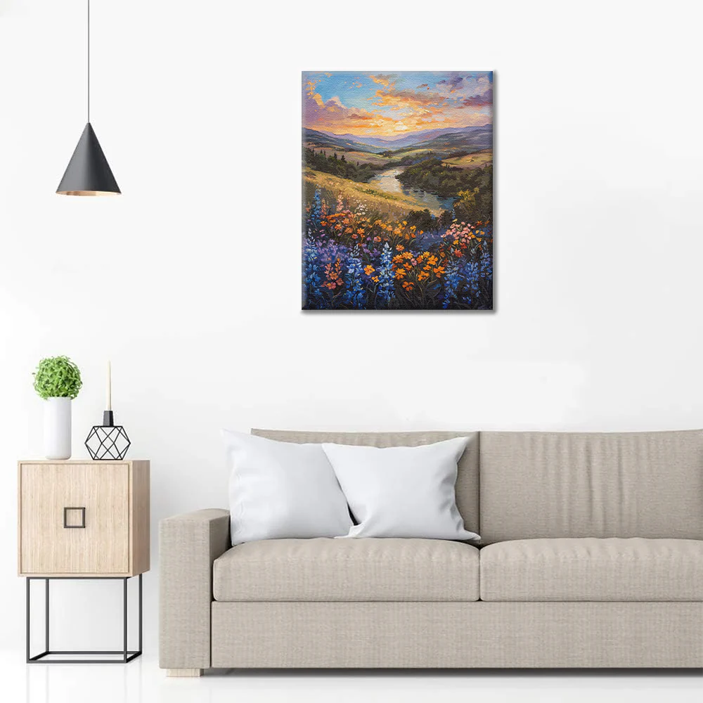Meadow of Colorful Dreams - Paint by Numbers - Image 3
