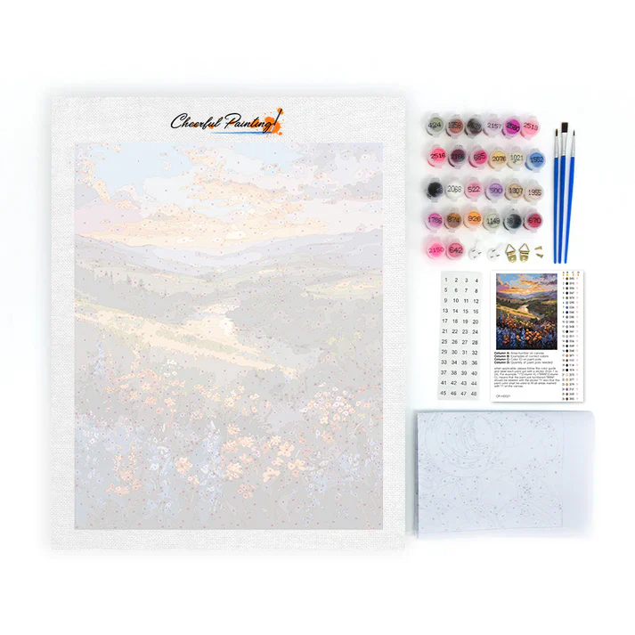 Meadow of Colorful Dreams - Paint by Numbers - Image 4